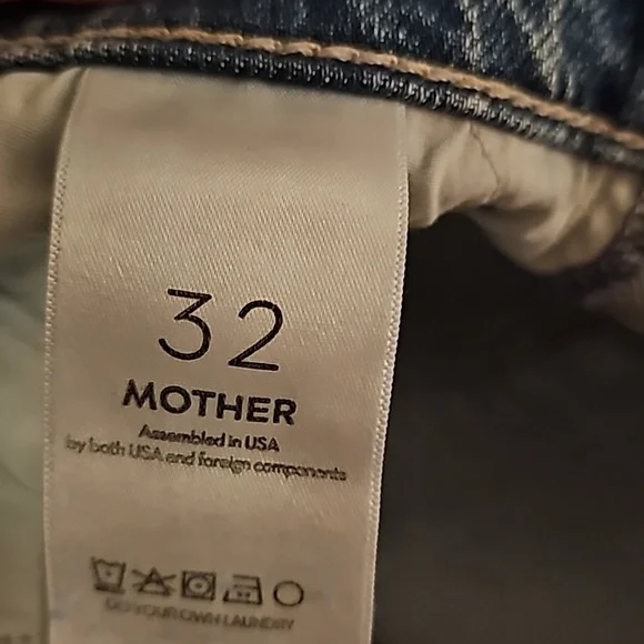 NWT Mother Superior The Split Second jeans skirt in strike a pose - Picture 11 of 13